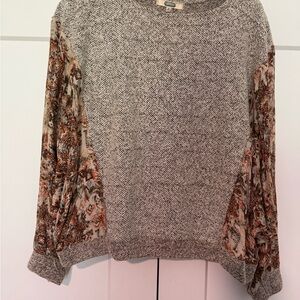 Gimmicks by BKE Gray Long Sleeve Boxy Sweatshirt